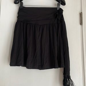 NWT Toomi Black Swim Skirt Large